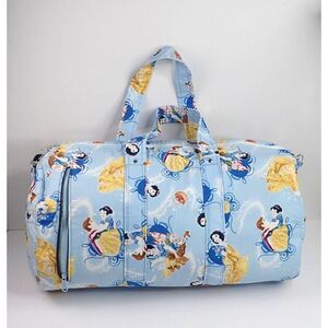 Disney Princess Snow White Blue Handmade Large Travel Luggage Duffle Bag 19"